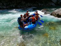 Rafting on the Soca river